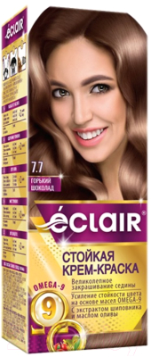 Крем-краска для волос Eclair 7.7 (горький шоколад)