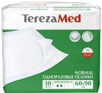 Набор пеленок одноразовых впитывающих Tereza Med Впитывающие Normal 60x90 (30шт) - 