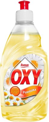 Средство для мытья посуды Romax Oxy Ромашка Бальзам (900мл) - 