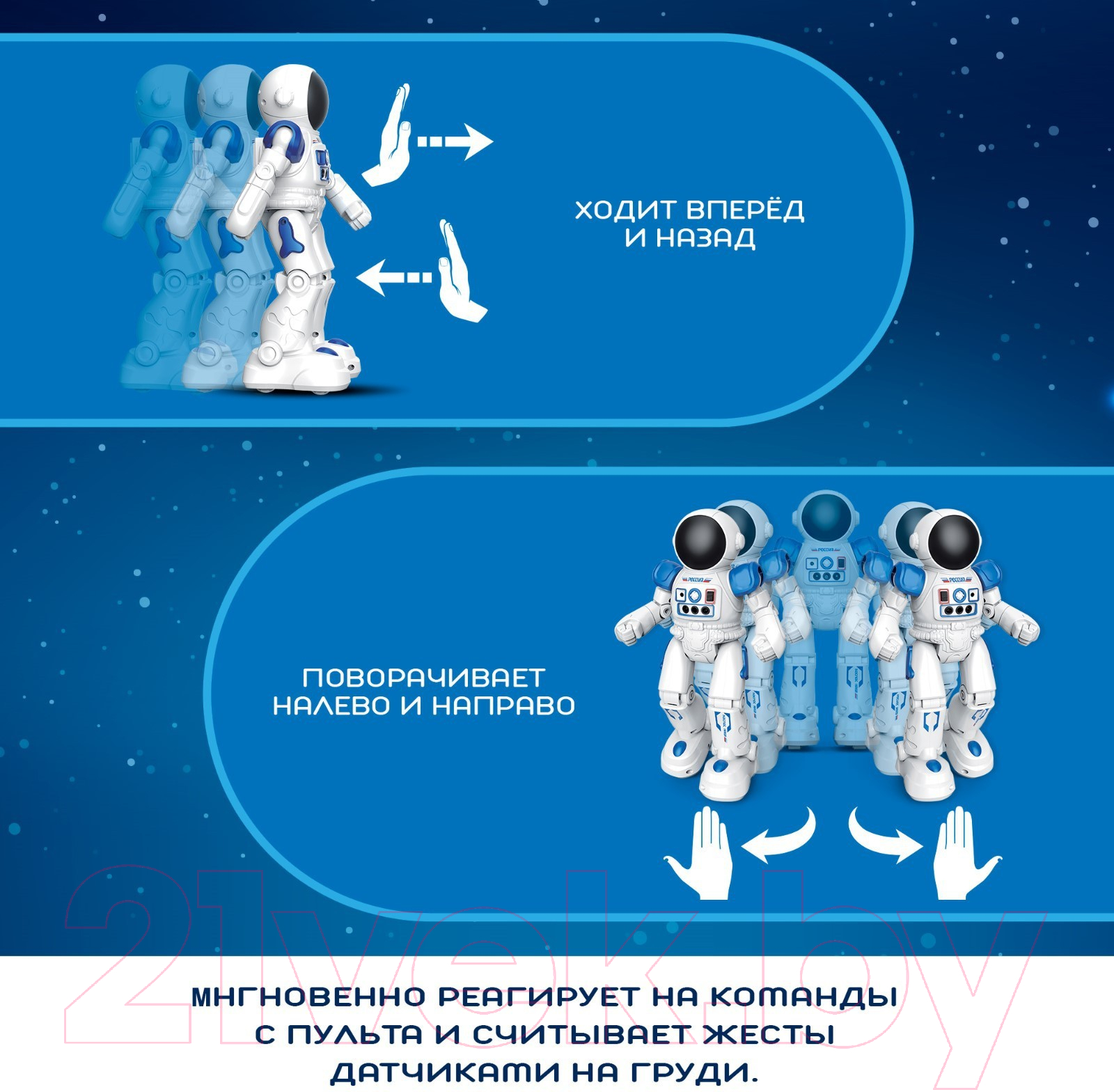 Радиоуправляемая игрушка IQ Bot Космонавт 965 / 9086845 — фото 4