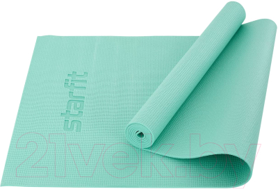 Коврик для йоги и фитнеса Starfit FM-101 PVC (183x61x0.4см, мятный)