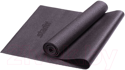 Коврик для йоги и фитнеса Starfit FM-101 PVC (183x61x0.3см, черный)
