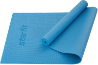Коврик для йоги и фитнеса Starfit FM-101 PVC (183x61x0.6см, синий пастель) - 