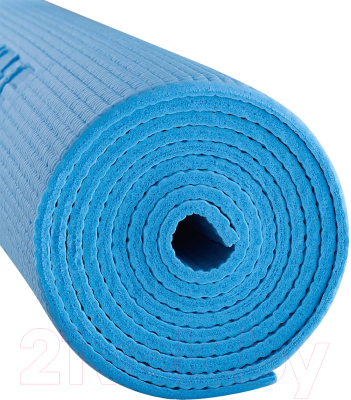 Коврик для йоги и фитнеса Starfit FM-101 PVC (183x61x0.6см, синий пастель)