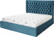 Двуспальная кровать KRONES Афина New 160 (велюр темно-бирюзовый) - 