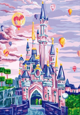 Картина по номерам Школа талантов Замок с воздушными шарами / 4580363