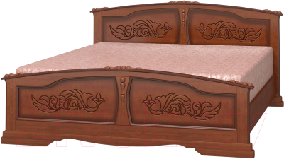 Полуторная кровать Bravo Мебель Ева 120x200 (орех)