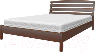 Двуспальная кровать Bravo Мебель Паола 1 160x200 (орех)