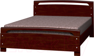 Полуторная кровать Bravo Мебель Паола 2 140x200 (дуб коньяк)