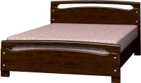 Полуторная кровать Bravo Мебель Паола 2 140x200 (орех) - 