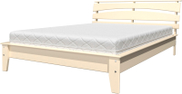 Полуторная кровать Bravo Мебель Паола 4 140x200 (слоновая кость) - 