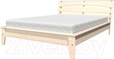 Полуторная кровать Bravo Мебель Паола 4 140x200 (слоновая кость)