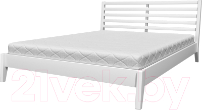 Полуторная кровать Bravo Мебель Соната 140x200 (белый античный)