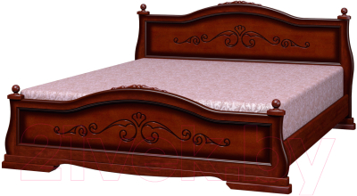 Полуторная кровать Bravo Мебель Эрика 1 160x200 (орех)
