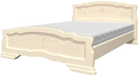 Полуторная кровать Bravo Мебель Эрика 6 140x200 (слоновая кость) - 