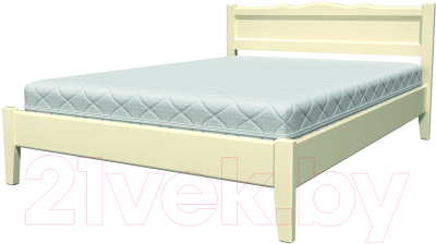 Двуспальная кровать Bravo Мебель Эрика 7 160x200 (слоновая кость)