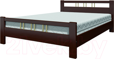 Двуспальная кровать Bravo Мебель Эстери 3 160x200 (орех)