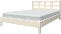 Полуторная кровать Bravo Мебель Эстери 4 140x200 (дуб белый) - 