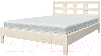 Полуторная кровать Bravo Мебель Эстери 4 140x200 (дуб белый)