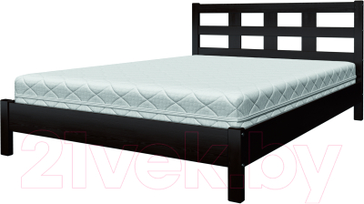 Полуторная кровать Bravo Мебель Эстери 4 140x200 (орех темный)