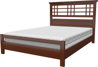 Полуторная кровать Bravo Мебель Амира 140x200 (орех) - 