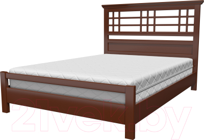 Полуторная кровать Bravo Мебель Амира 140x200 (орех)