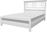 Двуспальная кровать Bravo Мебель Амира 160x200 (белый античный) - 