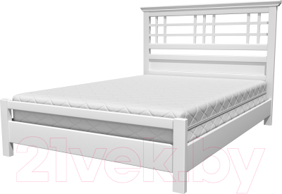 Двуспальная кровать Bravo Мебель Амира 160x200 (белый античный)