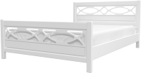 Полуторная кровать Bravo Мебель Трея 120x200 (белый античный) - 