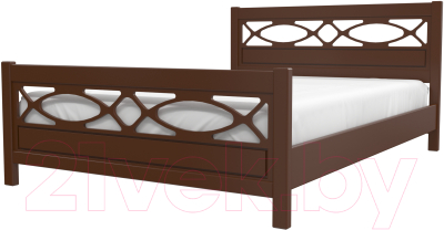 Полуторная кровать Bravo Мебель Трея 140x200 (орех)
