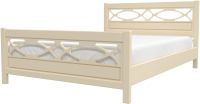 Полуторная кровать Bravo Мебель Трея 140x200 (слоновая кость) - 