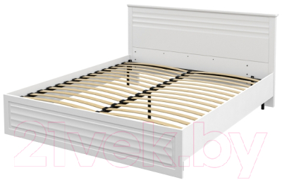Двуспальная кровать Мебель-Неман Денвер МН-040-01 (белый)