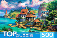 Пазл Top Puzzle Прибрежный домик / ХТП500-6822 (500эл) - 
