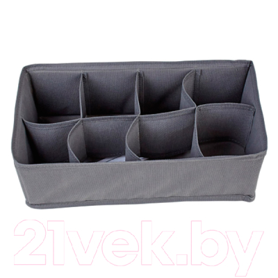 Кофр для хранения Polini Kids Polini Home 8 секций 32x16x10 / 0002587-3 (серый)