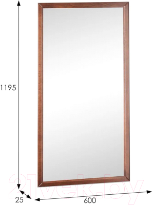 Зеркало Мебелик Ника (средне-коричневый)
