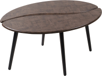 Журнальный столик Мебелик Арабика (браун/черный) - 