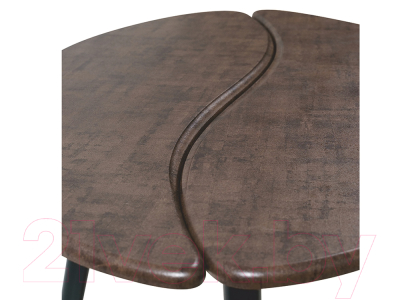 Журнальный столик Мебелик Арабика (браун/черный)