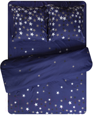 Комплект постельного белья Amore Mio Мако-сатин MilkyWay Микрофибра 2.0 / 93097 (синий)