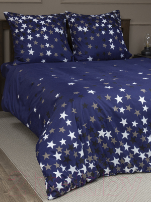 Комплект постельного белья Amore Mio Мако-сатин MilkyWay Микрофибра 2.0 / 93097 (синий)