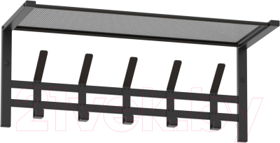 Изображение товара Вешалка для одежды ЗМИ Торонто 21 с полкой / ВСПТ21 (черный)
