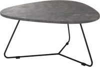 Журнальный столик Мебелик Лючия 7101 (мокрый асфальт/черный) - 