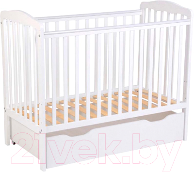 Детская кроватка Polini Kids Simple 310-01 / 0003138-04 (белый)