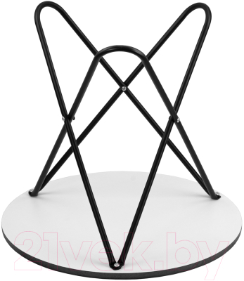 Журнальный столик Мебелик BeautyStyle 20 (серый бетон/черный)