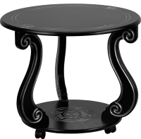 Журнальный столик Мебелик Грация С на колесах (темно-коричневый) - 