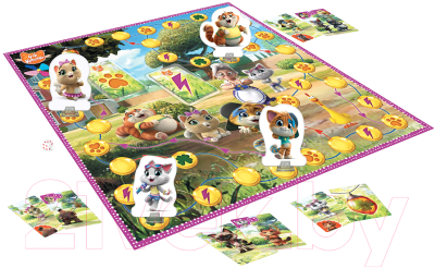 Изображение товара Настольная игра Звезда 44 котенка. Счастливый клевер / 8866