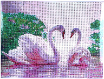 Набор алмазной вышивки Школа талантов Лебеди на озере / 9315941