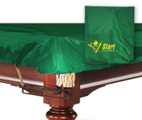 Чехол для бильярдного стола Старт 12-1 с логотипом (зеленый) - 