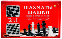 Набор настольных игр РЫЖИЙ КОТ Шахматы. Шашки / ИН-1614 - 