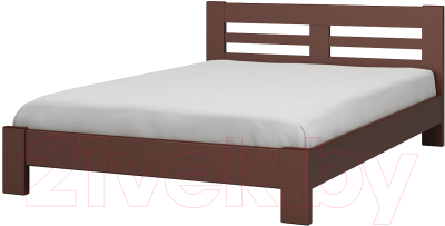 Полуторная кровать Bravo Мебель Тира 140x200 (орех)