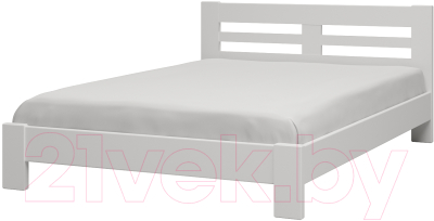 Двуспальная кровать Bravo Мебель Тира 160x200 (белый античный)